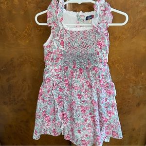 Gorgeous pink floral smocked dress